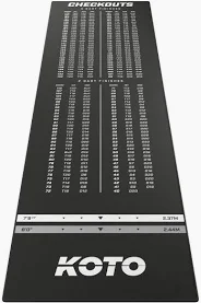 KOTO Oche en Carpet Checkout Dartmat 285 x 80 cm