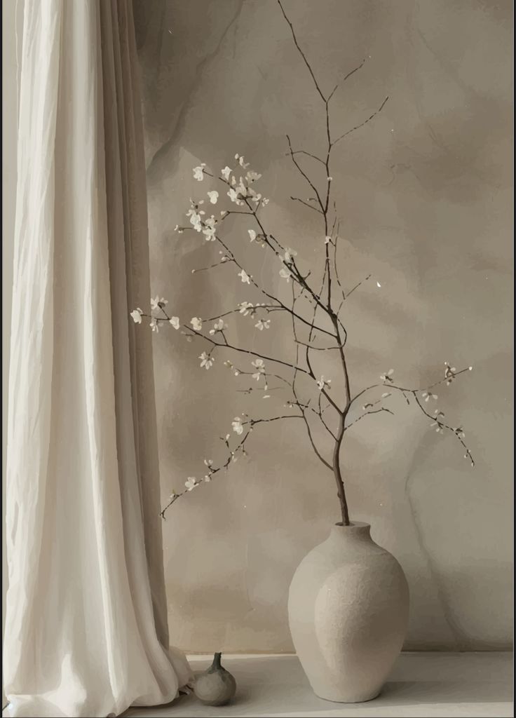 Aardewerk Vloervaas – Naturel Beige